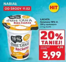 Kaufland Śmietana 18% oferta