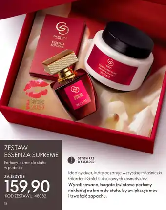 Zestaw prezentowy Giordani Gold