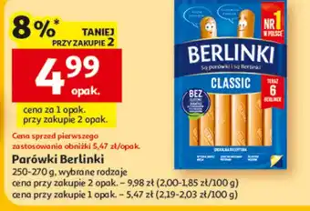 Auchan Parówki Berlinki oferta