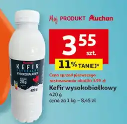 Auchan Kefir wysokobiałkowy oferta