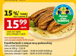 Auchan Frankfurterki z mięsa rasy puławskiej oferta