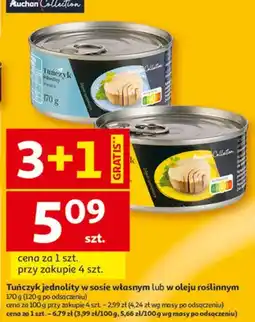 Auchan Tuńczyk, polędwiczki wędzone na zimno oferta