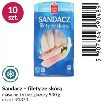 Sandacz filety ze skórą