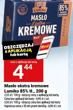 Twój Market Masło ekstra kremowe Łumiko 85% tł oferta