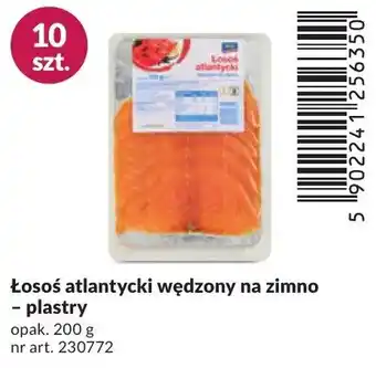Łosoś atlantycki wędzony na zimno plastry