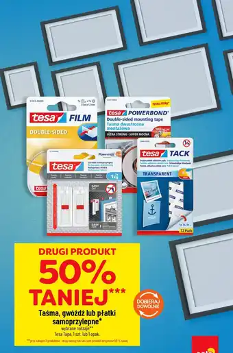 Taśma, gwóźdź, płytki samoprzylepne TESA