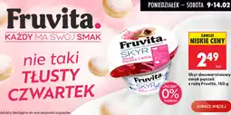 Biedronka Fruvita Skyr dwuwarstwowy smak pączek z różą oferta