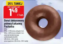 Polomarket Donut dekorowany polewą kakaową Pychotka oferta