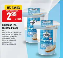 Polomarket Śmietana 12% Mleczna Polana oferta