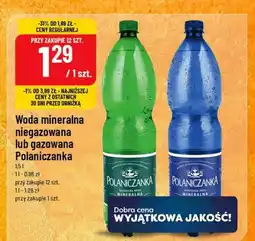 Polomarket Woda mineralna niegazowana lub gazowana Polanica oferta