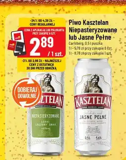 Polomarket Piwo Kasztelan Niepasteryzowane lub Jasne Pełne oferta