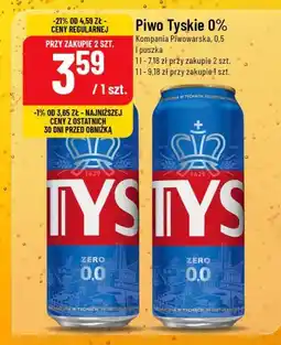 Polomarket Piwo Tyskie 0% oferta