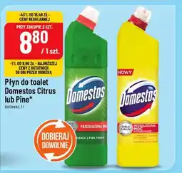Polomarket Płyn do toalet Domestos Citrus lub Pine (1 l) oferta