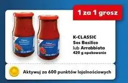Kaufland K-CLASSIC Sos Basilico lub Arrabbiata 420 g opakowanie oferta
