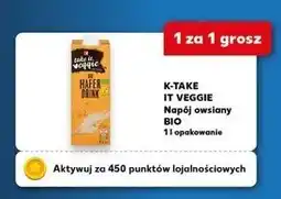 Kaufland K-TAKE IT VEGGIE Napój owsiany BIO 1 l opakowanie oferta