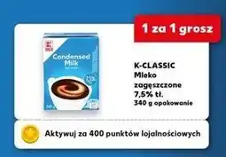 Kaufland K-CLASSIC Mleko zagęszczone 7,5% tł. 340 g opakowanie oferta
