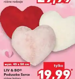 Kaufland LIV & BOO Poduszka Serce oferta