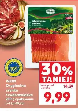 Kaufland Wein Oryginalna szynka schwarzwaldzka oferta
