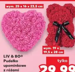 Kaufland LIV & BOO Pudełko upominkowe z różami oferta