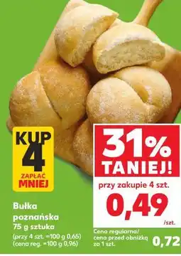 Kaufland Bułka poznańska 75g sztuka oferta
