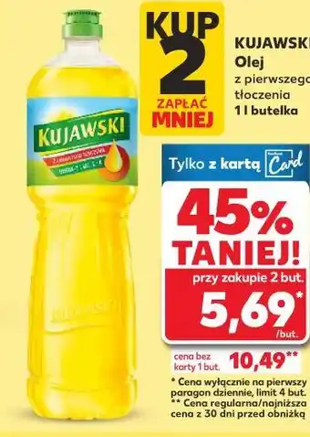Kaufland KUJAWSKI Olej z pierwszego tłoczenia oferta