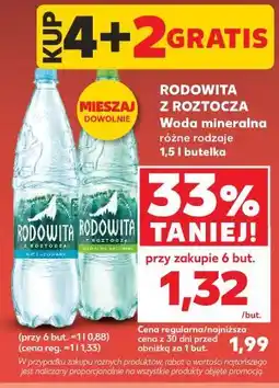 Kaufland Rodowita Z Roztocza Woda mineralna 1,5 l butelka oferta