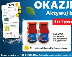 Kaufland K-CLASSIC Sos Basilico lub Arrabbiata oferta