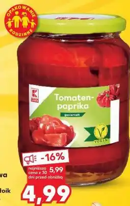 Kaufland Papryka konserwowa ćwiartki 300/650 g słoik oferta