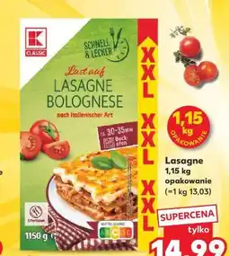 Kaufland Lasagne Bolognese (1,15 kg) oferta