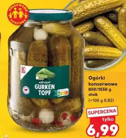 Kaufland Ogórki konserwowe 850/1550 g słoik oferta