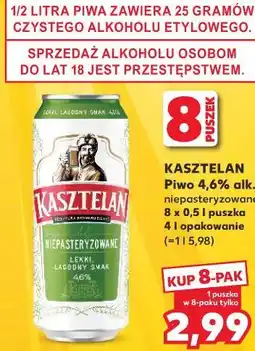 Kaufland KASZTELAN Piwo 4,6% alk. niepasteryzowane oferta
