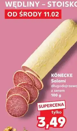 Kaufland Könecke Salami długo dojrzewające, z serem oferta