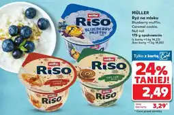 Kaufland Müller Riso Ryż na mleku (Blueberry Muffin, Caramel Cookie, Nut Roll) oferta