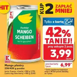 Kaufland Mango plastry 230/420 g puszka oferta