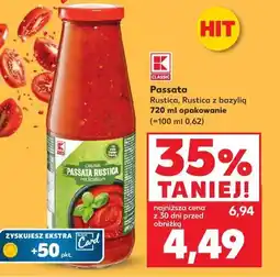 Kaufland Passata Rustica, Rustica z bazylią K-Classic oferta