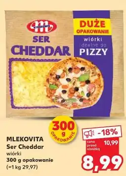 Kaufland Mlekovita Ser Cheddar wiórki oferta