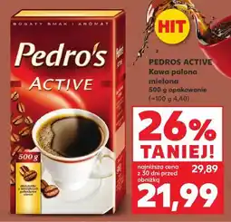 Kaufland Pedro's Active Kawa palona mielona oferta