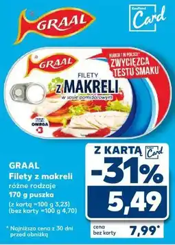 Kaufland GRAAL Filety z makreli oferta