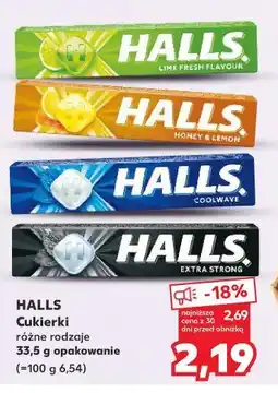 Kaufland Halls Cukierki różne rodzaje oferta