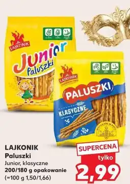 Kaufland LAJKONIK Junior Paluszki klasyczne 200/180 g oferta