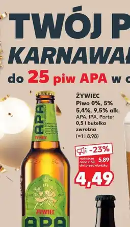 Kaufland Żywiec APA (0,5 l, zwrotna) oferta