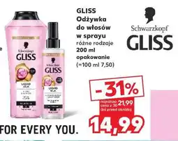 Kaufland Gliss Odżywka do włosów w sprayu oferta