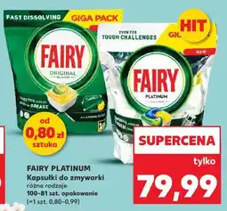 Kaufland Fairy Platinum Kapsułki do zmywarki oferta