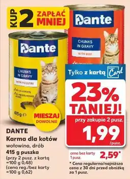 Kaufland DANTE Karma dla kotów wołowina, drób 415 g puszka oferta