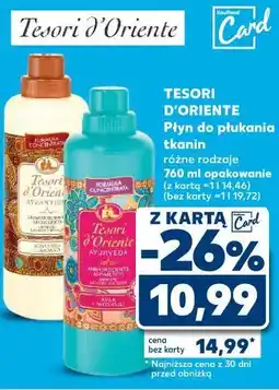 Kaufland Tesori d'Oriente Płyn do płukania tkanin oferta