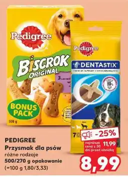 Kaufland PEDIGREE Przysmak dla psów różne rodzaje 500/720 g opakowanie oferta