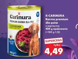 Kaufland K-CARINURA Karma premium dla psów z jagnięciną 400 g opakowanie oferta