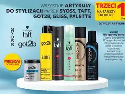 Kaufland Wszystkie artykuły do stylizacji (Syoss, Taft, Got2B, Palette) oferta