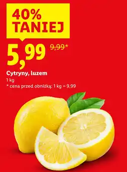 Lidl Cytryny, luzem (Lemons, loose) oferta