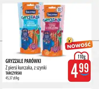 GRYZZALE PARÓWKI Z piersi kurczaka, z szynki TARCZYŃSKI